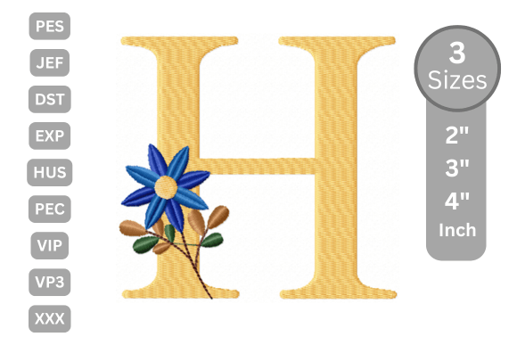 Botanical Flower Letter H: A Designer’s Stitch Review