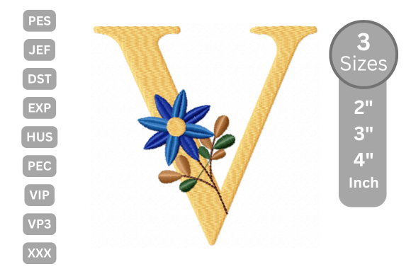 Botanical Flower Letter V: Business Merch Review