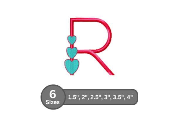 Candy Heart Alphabet -R: Holiday Embroidery Review