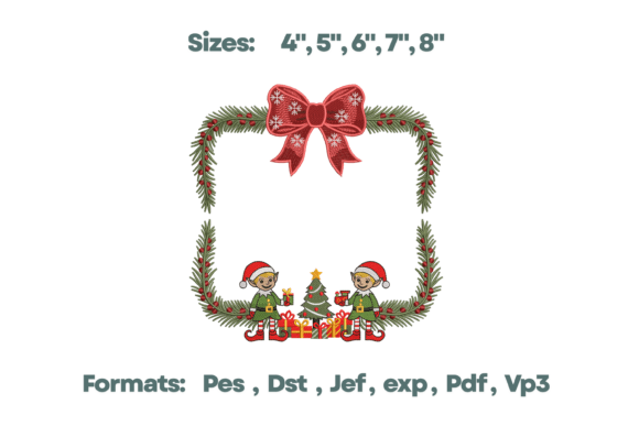 Christmas Elf Wreath Monogram Frame Review