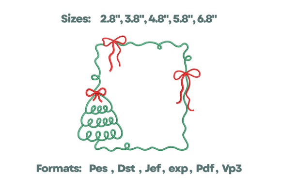 Christmas Tree Lights Frame Monogram Review