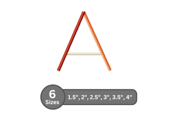 Color Bar Alphabet -a: A Holiday Embroidery Review