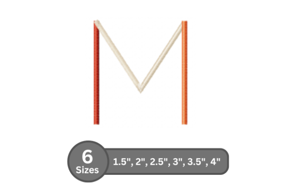 Color Bar Alphabet -M: A Holiday Embroidery Review