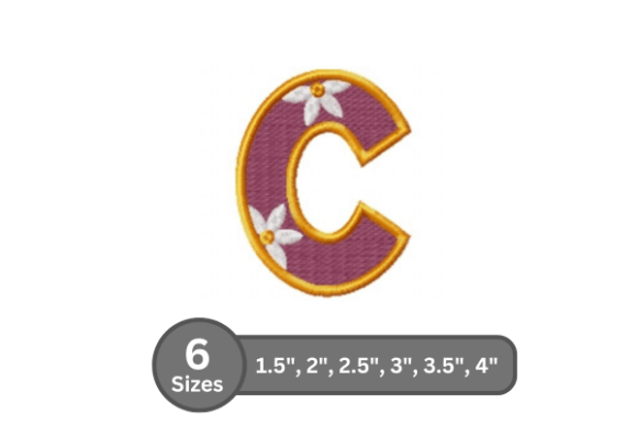 Daisy Joy Alphabet -C: A Designer’s Stitch Test