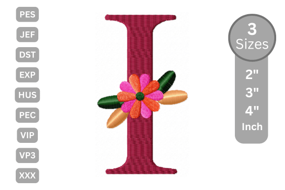 Floral Alphabet Letter I: Sweatshirt Design Review