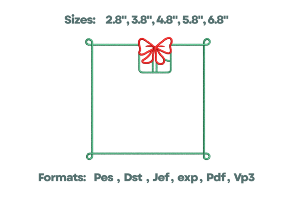 Gift Bow Frame Christmas Monogram Review