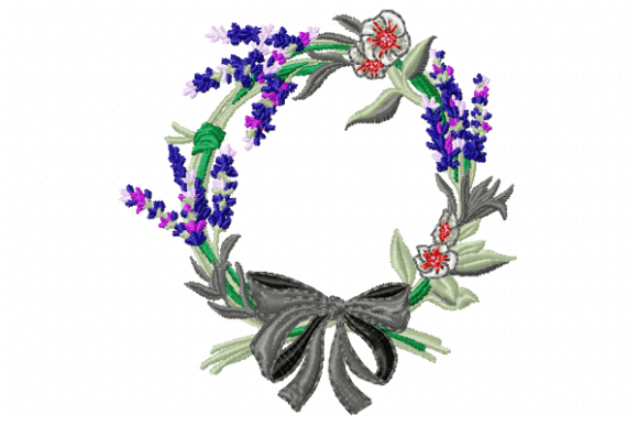 Lavender Floral Wreath: A Sweatshirt Design Review