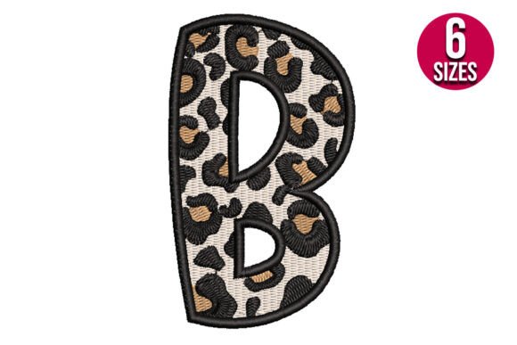 Leopard Print Alphabet Font Letter B Review
