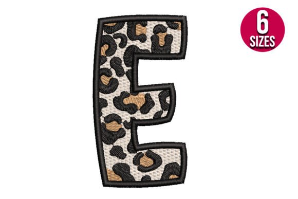 Leopard Print Alphabet Font Letter E Review