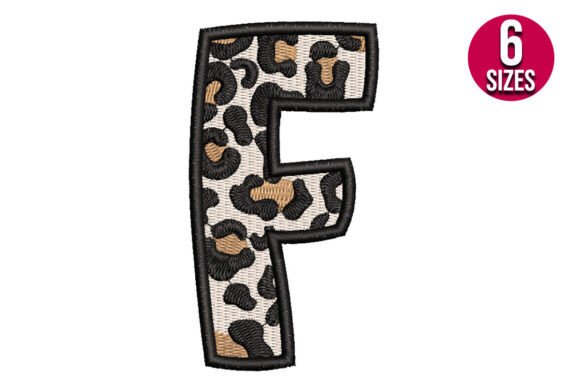 Leopard Print Alphabet Font Letter F Review