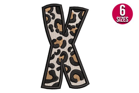 Leopard Print Alphabet Font Letter X Review