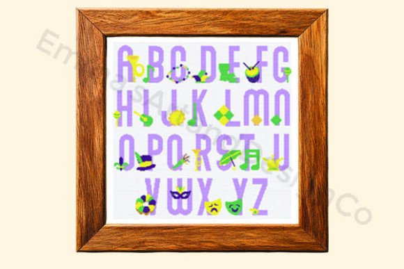 Mardi Gras Alphabet Cross Stitch Pattern Review